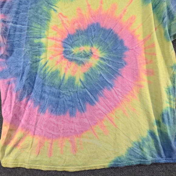 Colortone Men's Clearwater Beach T-Shirt Multi 2XL Tie Dye Sugar Skull Graphic - Picture 7 of 13